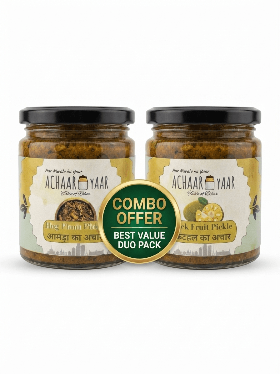 Hog Plum & Jackfruit Pickles β Aamra Ka Achaar & Kathal Ka Achaar | 2 Jar Combo
