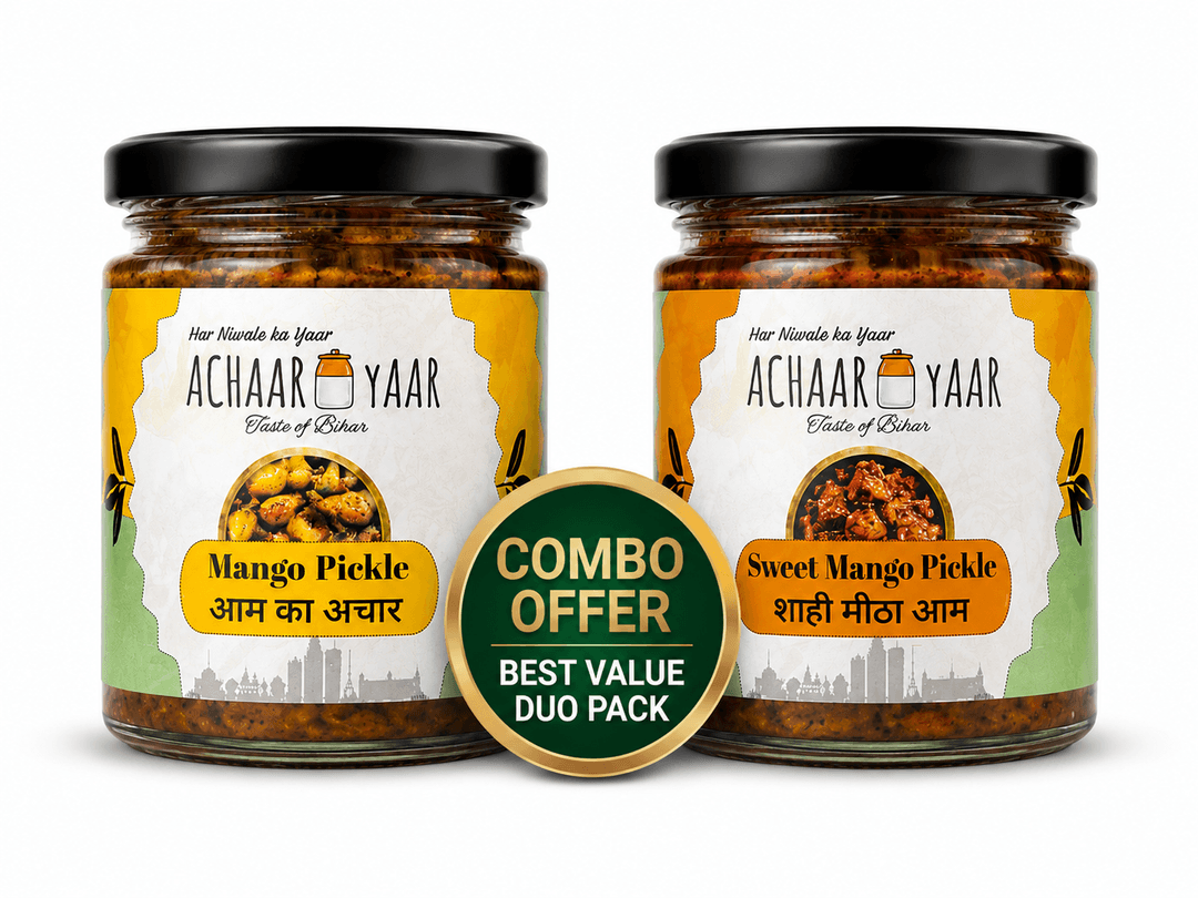 Mango Pickle β Sweet & Spicy | Aam Ka Achaar & Shahi Meetha Aam | 2 Jar Combo