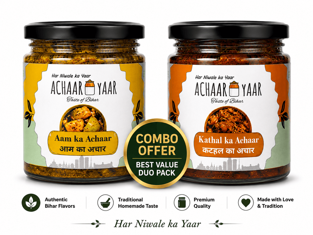 Mango & Jackfruit Pickles β Aam Ka Achaar & Kathal Ka Achaar | 2 Jar Combo