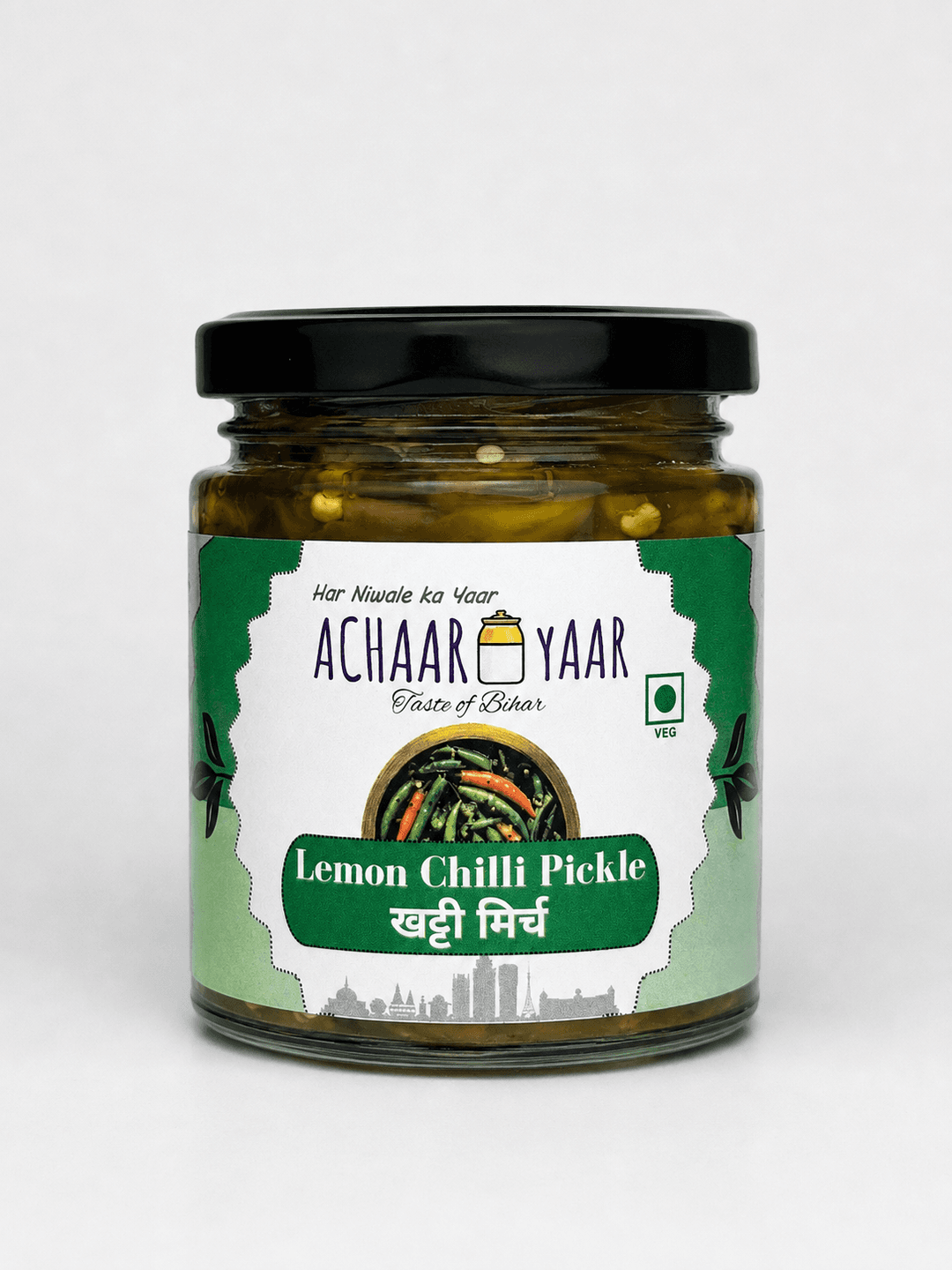 Lemon Chilli Pickle β Khatti Mirch | Nimbu Mirchi Achar