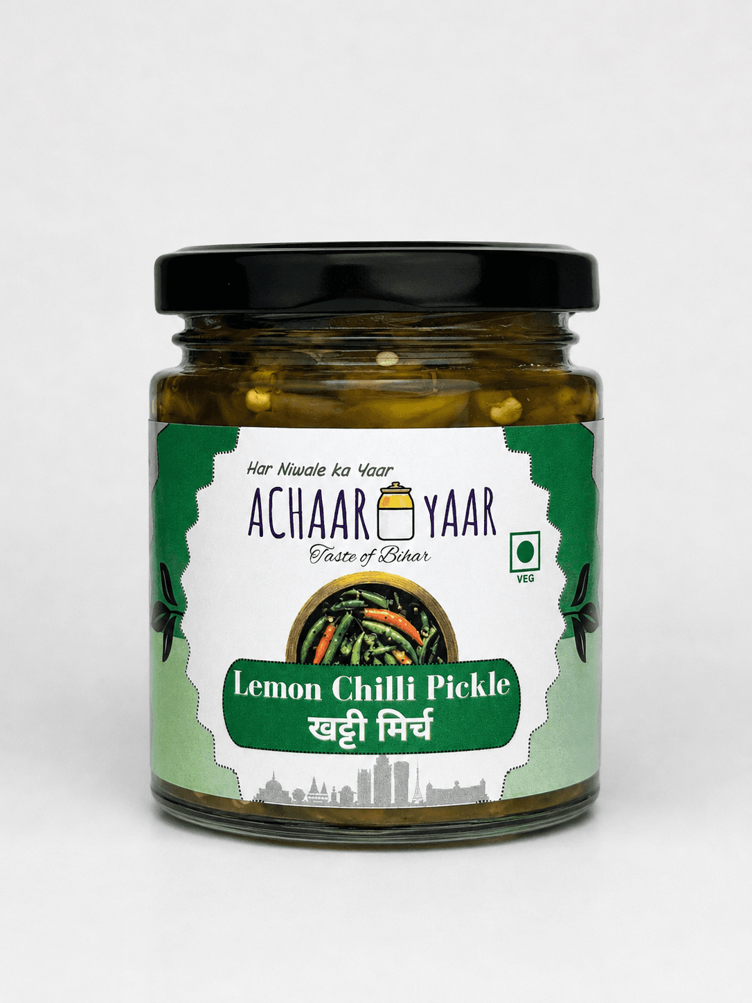 Lemon Chilli Pickle – Khatti Mirch | Nimbu Mirchi Achar